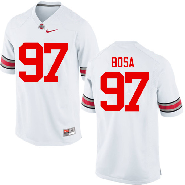 Men Ohio State Buckeyes #97 Nick Bosa College Football Jerseys Game-White